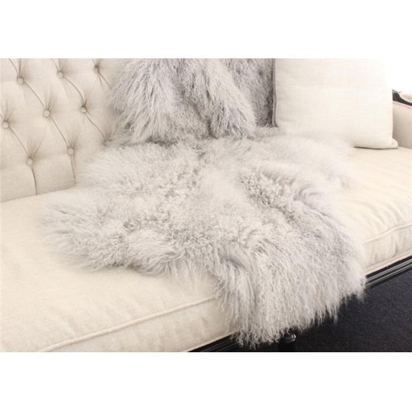 Большой монгольский курчавый реальный половик овчины теплый с длинными шерстями тибетца волос