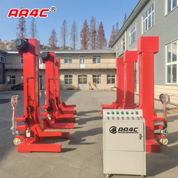 AA4C 45T 7.5T/column x 6 columns bus &truck lift heavy duty vehicle lift combined parking lift Mechanical(Screw-up)