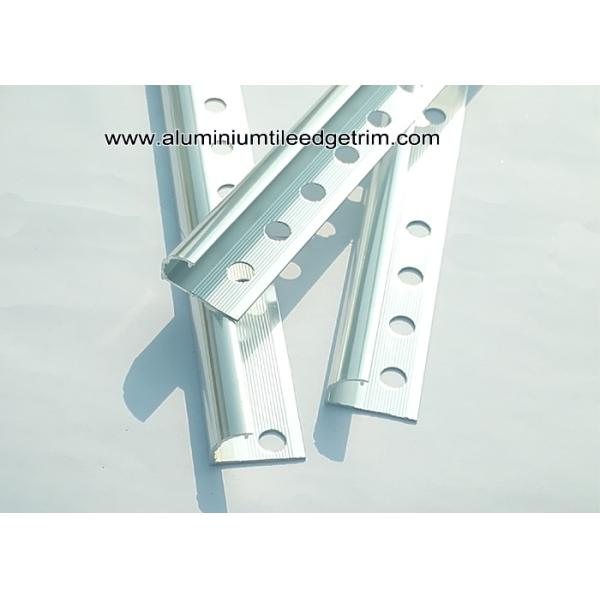 Chrome Ceramic Tile Metal Corner Trim 12mm For Tile Accessories