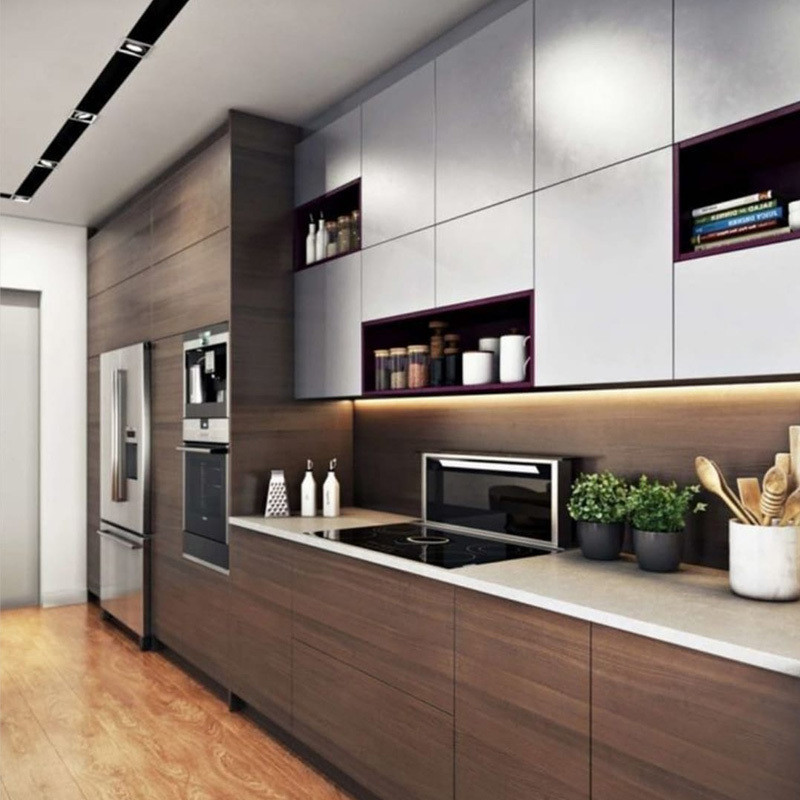 Customized Italian Furniture for Modern Kitchen Cabinets Waterproof and Smart Design