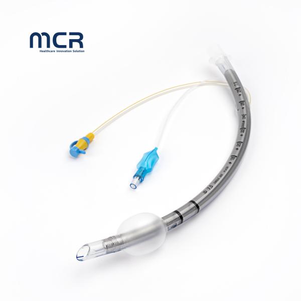 Medical Grade PVC Endotracheal Tubes Wire Reinforced With Suction Port