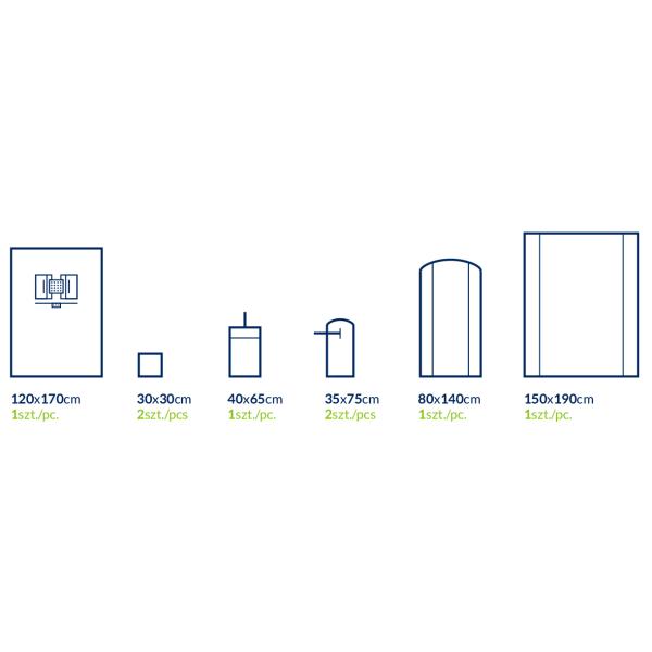 Ophthalmic Soft Non Woven Sterile Surgical Packs Water Impermeable