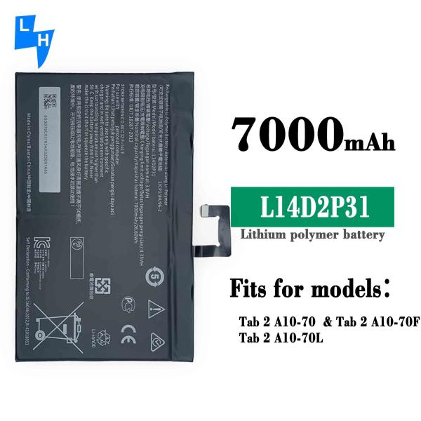Ori 1 1 3500mAh L14D2P31 Tab 2 A10-70F A10-70L Tab Battery for Lenovo A10-70 Capacity