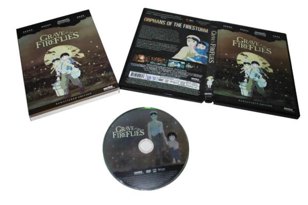 Wholesale Grave of the Fireflies dvd movie disney children carton dvd with slipcover case