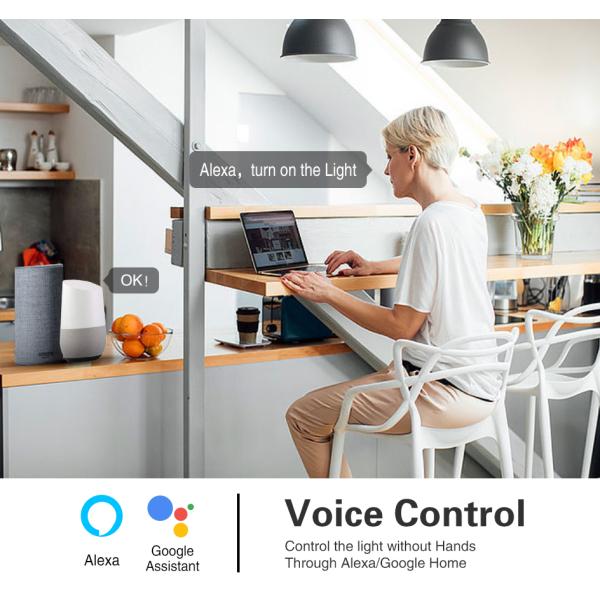 Умный переключатель Tuya Zigbee, тип 86 для стандартов ЕС/Великобритании, 4-панельная панель из закаленного стекла, работает с Google Assistant Amazon Alexa
