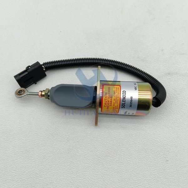 Excavator Parts Stop Solenoid 3935649 3935650 for Cummins 6CT Engine