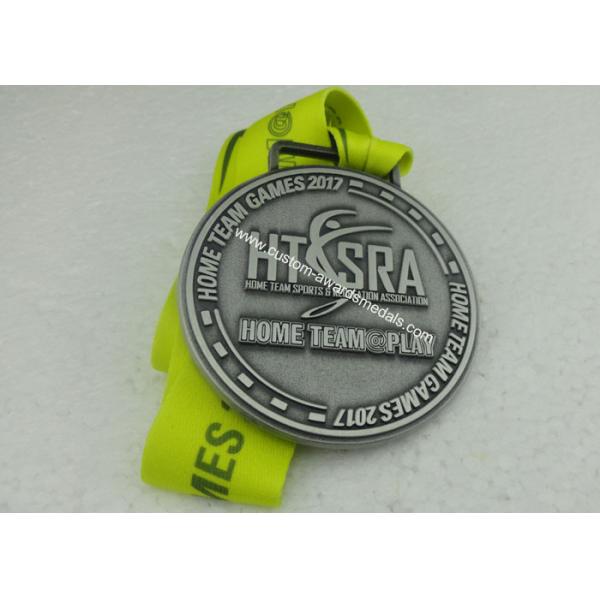 Medallion Award Medals , Die Stamped Antique 5K Sport Medals , Hard Enamel Medals