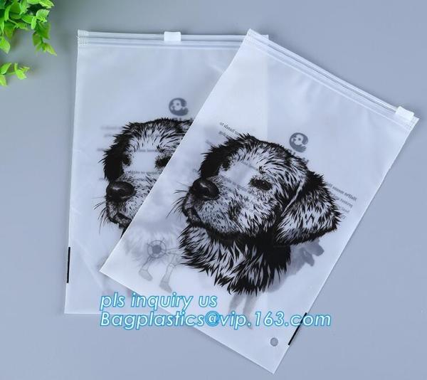 Underwear Bra Packaging Bag With Slider Zipper Ring Holder, creative stationery pvc plastic bag with slider, slider zipp