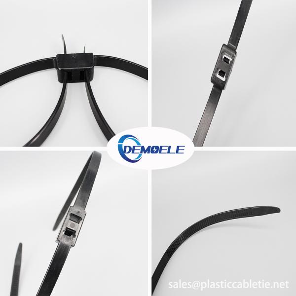 DEMOELE Black and white Handcuffs Cable Ties With High Tensile Strength