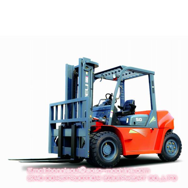 5 Ton Powered Pallet Truck / Diesel Logistic Forklift Truck 3m Lifting Height Heli CPCD50