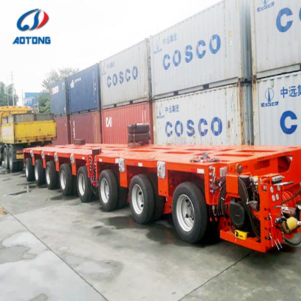 3 Axle Lowbed Semi Trailer 60T Capacity with 12R22.5 Tires