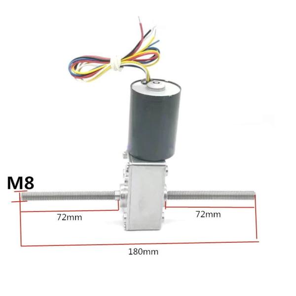 Несенные электрические двигатели BLDC DC 12V 24V вала безщеточного мотора шестерни DC двойные
