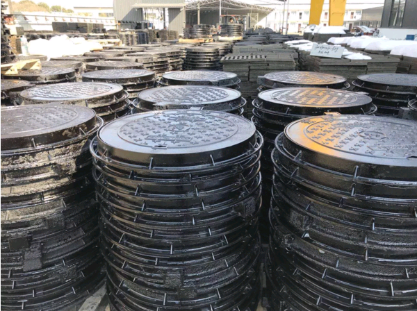 High Strength Cast Ductile Iron Sewer Manhole Cover With Frame Double Seal