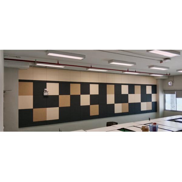Meeting Room Absorbers Fabric Wrapped Acoustical Wall Panels Sound Absorbing Board