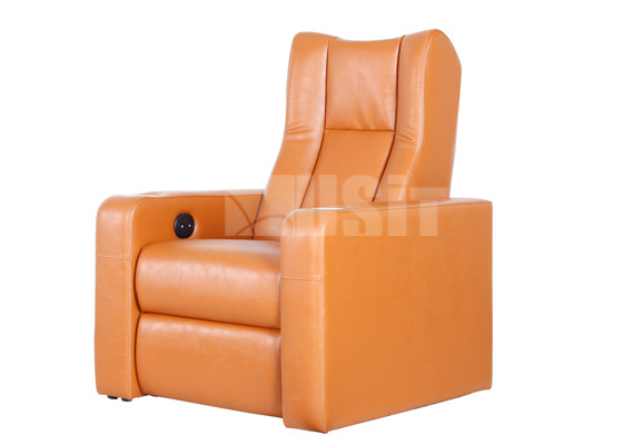 Стул реклинер стиля съемного подноса современный, современный кожаный стул реклинер