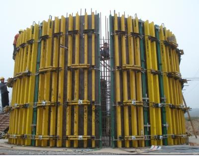 Curved Wall Concrete Column Formwork , Adjustable Arced Formwork Profile