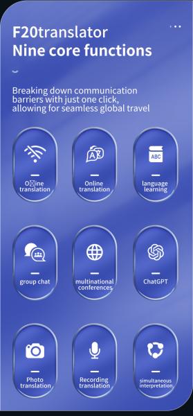 F20 Voice Translator Crossing Language Mountains And Seas Photo Offline Recording Translation