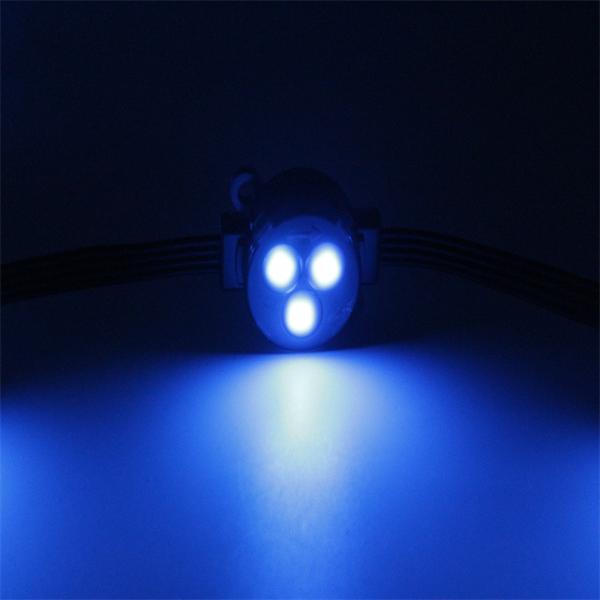 DMX512 puce IC permanente de Noël 30 mm IP67 Extérieur RGB Point Source de lumière avec plusieurs modes et la télécommande APP
