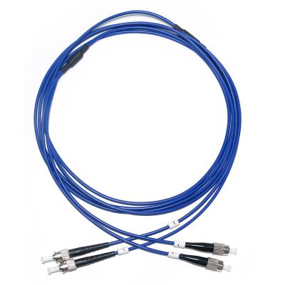 Tomada de fábrica ST 2/2 Single-Mode-Core Fibra Óptica Patch Cord para WLAN LAN Minitor de comunicação do computador