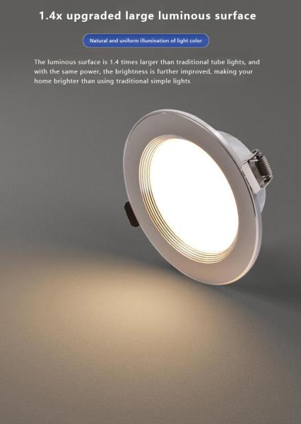 Aluminum Housing LED Down Light 4000K 5.5W White Die Casting 2.5 Inch Hole Cutting