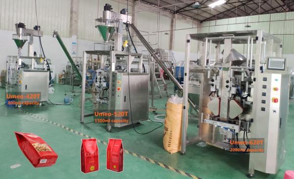 UMEOPACK 2 year warranty automatic vertical gusset bag instant coffee powder sachet filling and  packing machine