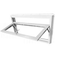 75 mm série de vinil invertido UPVC Hopper Janela inclinação para dentro