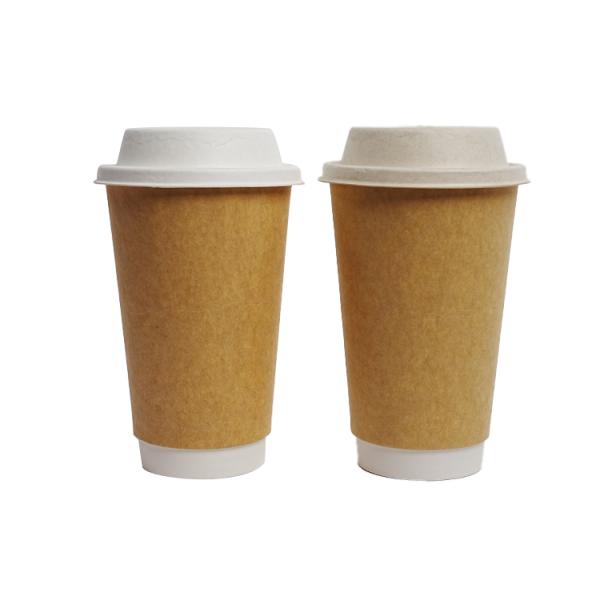 Gobelet à café jetable biodégradable personnalisé en papier, gobelet à café en papier simple et double avec couvercle