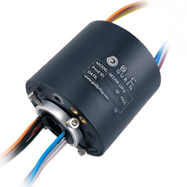 ID 12.7mm OD 56mm Hollow Conductive Slip Ring 12 Channels For Automation Equipment