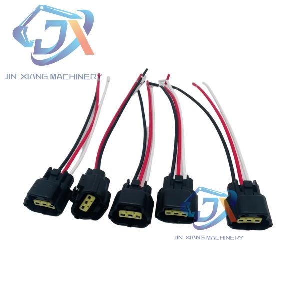 Excavator SK200 210 260 350-8 Super 8 Hydraulic Pump Solenoid Valve Sensor Plug High-Temperature Resistant Wire