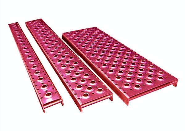Grating de aço galvanizado alumínio do suporte do aperto, passos de escada grating perfurados