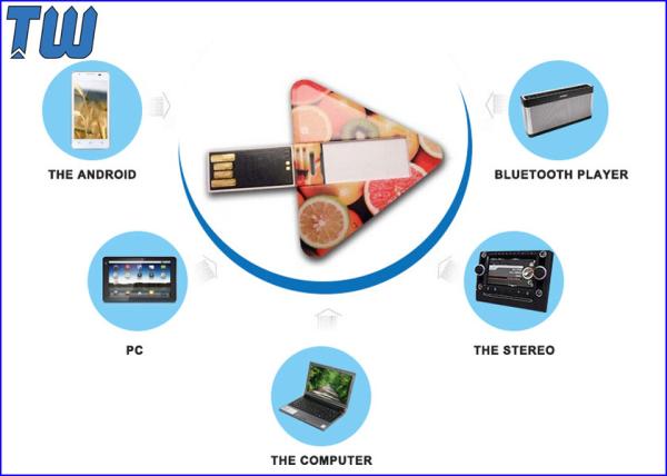 Geometry Triangle Card Swivel USB Flash Drive 2GB 4GB 8GB 16GB 32GB