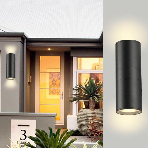 IP65 Aluminum Waterproof outdoor up and down led wall light for garden blue warm white white
