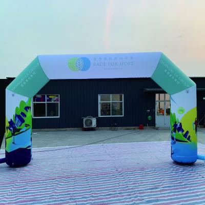 Grande arco inflável de publicidade ao ar livre para eventos arco convexo inflável