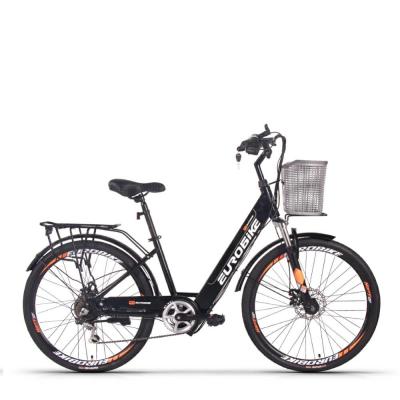 Ladies Electric Step Through Bike Lightest 26 Inch 48v 350w 9.6Ah CYSUM R1
