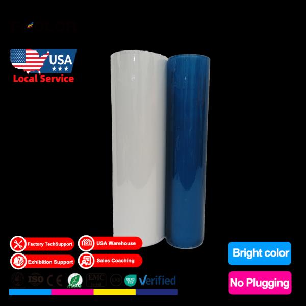 Fcolor 60cm UV DTF AB Film Transfer Film Sheet Roll UV DTF Sticker for Glass Leather Plastic Wood Steel UV DTF AB Film
