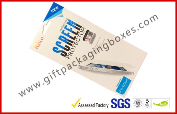Colorful Printed Protective Envelope Card Board Packaging , Iphone / Ipad Screen Protection Bag