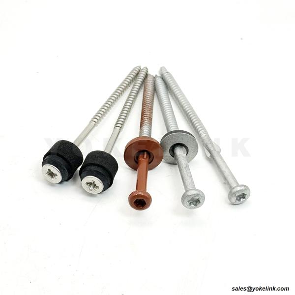 Roof Screws Metal to Steel or Wood PT#2 Self Tapping Roofing Sheet Screws With EPDM Washer Seal