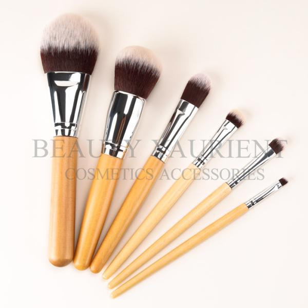Professional PBT Hair Face Makeup Brush Set 6pcs Customized Bristle