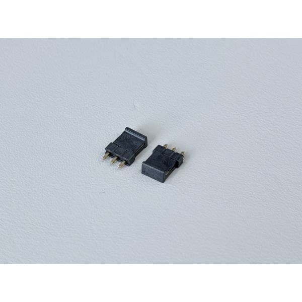 6.0H 2.00mm Pitch 1×3 Pin Header Connector, Single-Row Straight Type, Gold-Flash G/F, Brass Terminals, 1.9mm Housing Height, PCB Electronic Signal Connector
