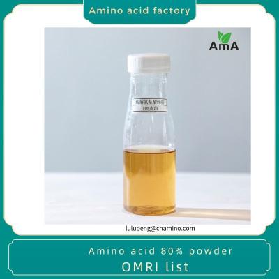 Aminoácidos fertilizantes orgânicos OMRI lista aminoácidos 80% em pó 14-0-0