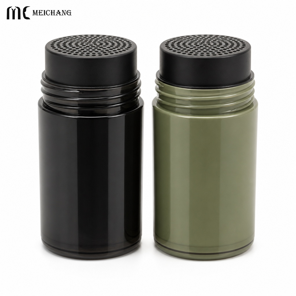 100g Plastic Powder Shaker Bottle with Double Cap for Spices & Baking Powders (MC-1511)