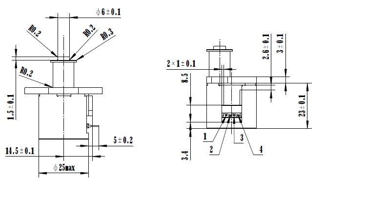 25BYJ 412L 3.3v Micro Dc Geared Stepper Motor 25PM Linear Geared Stepper Motors Valve for Precise Position Control