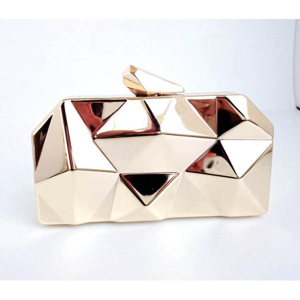 New metal diamond fashion clutch bag dinner diagonal portable shoulder bag woman packet will