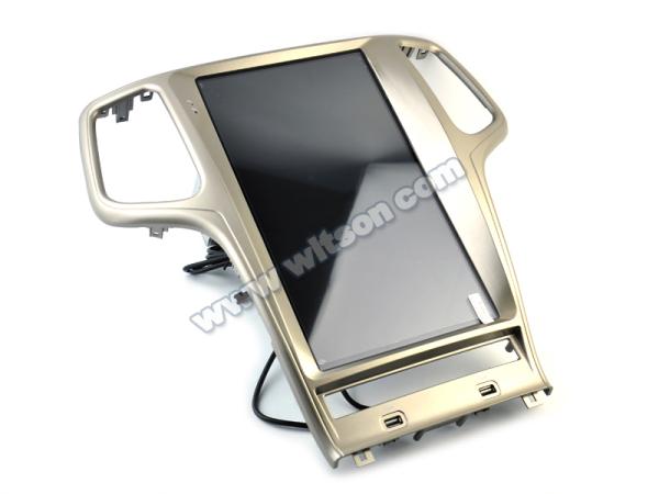 Écran Tesla Vertical Android 13,6 pour Jeep Cherokee 2011-2013 Lecteur multimédia stéréo GPS Carplay