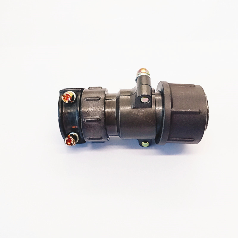 P20K3Q 3 Pin Cable Mount Female Circular Aviation Connector Aluminum Thread Locking Socket