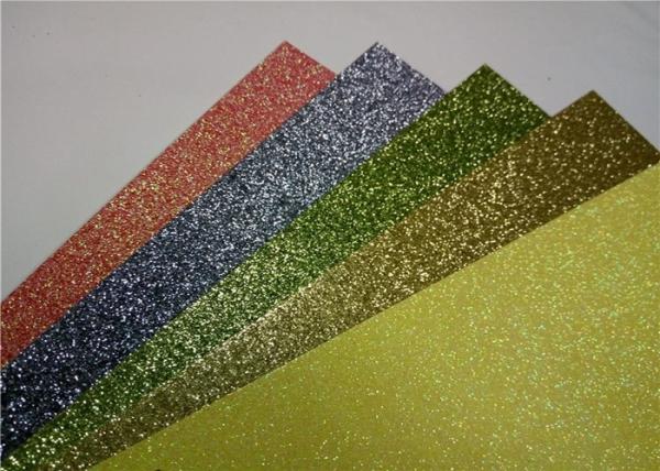 Heat - Resistant Sticky Back Glitter Paper , Handmade Adhesive Glitter Paper