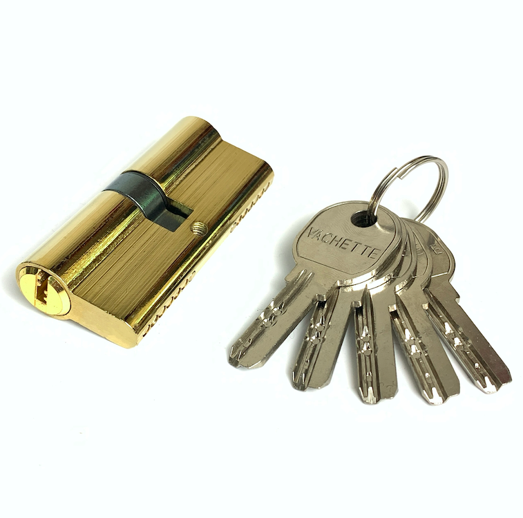 70mm Iron Brass Cylinder Double Open Key Lock Cylinder Customized