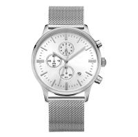 Montre-bracelet de calendrier de montre du quartz des hommes de mouvement de chronographe d'ODM