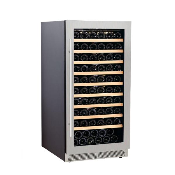 110 Bottles Single Zone Wine Cooler With Stainless Steel Door