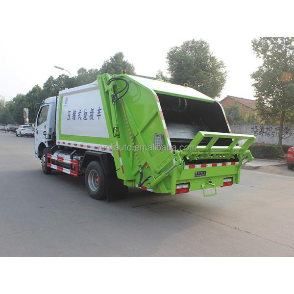 Dongfeng Dollicar D6 LNG 4x2 6cbm Compactor Garbage Truck
